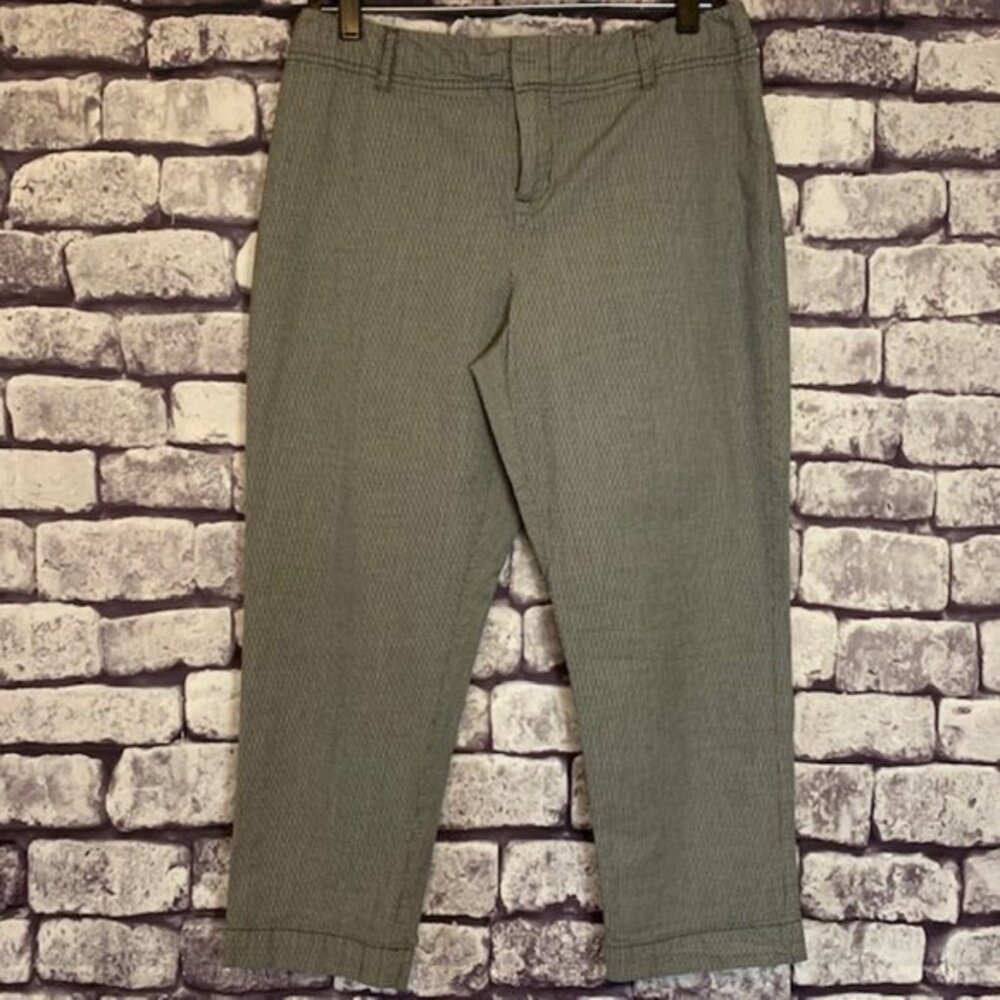 Coldwater Creek Seersucker Crop Pants Size 10